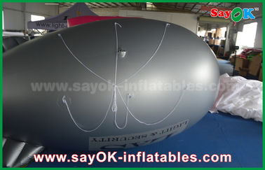 PVC 5m Inflatable Helium Balon Pesawat Zeppelin untuk Promosi