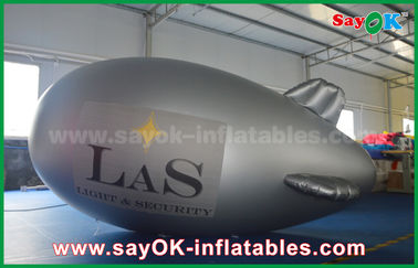 Tiup raksasa Up Pesawat Kustom Inflatable Zeppelin Untuk Periklanan Outdoor