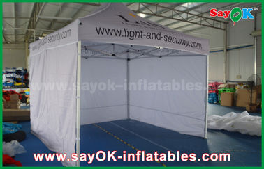 Easy Up Pop Up Tent White Promtional Aluminium Folding Tent Canopy Tent Untuk Periklanan