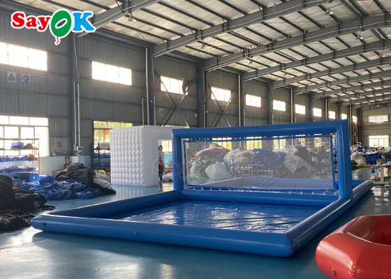 PVC Mainan Air Tiup Lapangan Bola Voli Hiburan Lingkungan Keluarga Permainan Interaktif