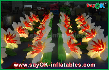 Durable Rantai Inflatable LED Light Flower untuk Pernikahan Partai Tahap Dekorasi