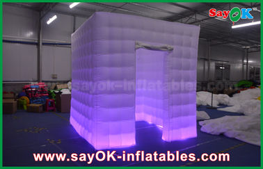 Photo Booth Decorations White One Door Inflatable PhotoBooth Cabinet Tertutup Mobile Photo Booth