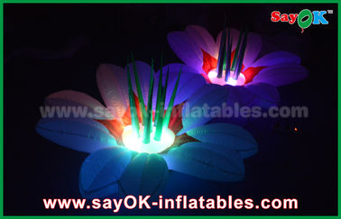 1.5m Nylon Kain Inflatable Pencahayaan Dekorasi Flower multicolor untuk Partai