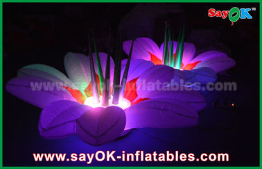 1.5m Nylon Kain Inflatable Pencahayaan Dekorasi Flower multicolor untuk Partai