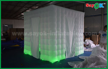 2.5m X 2.5m X 2.5m Dua Pintu Inflatable Photo booth Props Photo Booth Tenda Portabel