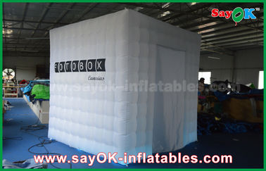Inflatable Photo Studio Lighting Inflatable Photo Booth Dengan Dua Pintu White Wedding Photobooth