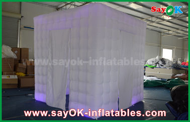 Inflatable Photobooth Oxford Cloth Led Remote Control Pencahayaan Inflatable Open Air Photo Booth Cabinet