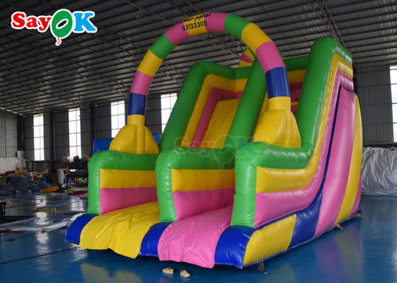 Slide Bouncy Inflatable Taman hiburan Slide Commercial Inflatable Bouncer Slide Air Goreng 6x4x5m