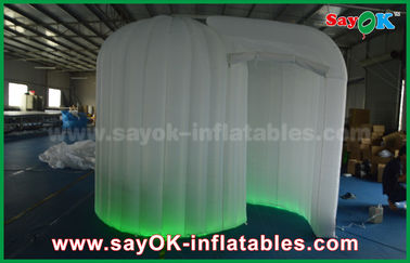 Photo Booth Backdrop Dekorasi Led Igloo Inflatable Photo Booth Enclosure Cube Dengan Pencahayaan