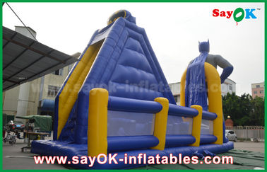 Slide Inflatable Besar Anak-anak Raksasa Komersial Inflatable Superman Bouncer Slide 8m Tinggi Dengan Cetakan Raksasa Bouncy Slide
