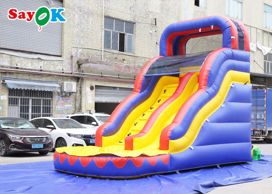 Slide Single Dinosaur Dry Slide Rumah Bounce Inflatable Dengan Slide Slide Inflatable Untuk Kolam Renang