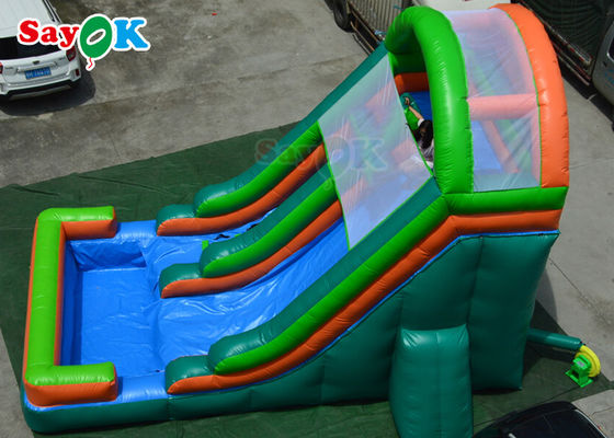 Outdoor Air Slide Inflatable Commercial Inflatable Slide Anti Ruptured Untuk Anak-anak