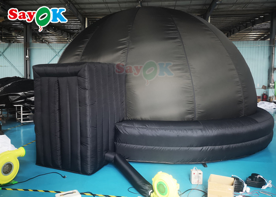 Tenda Dome Planetarium Tiup Hitam Portabel Meledakkan Tenda Proyeksi