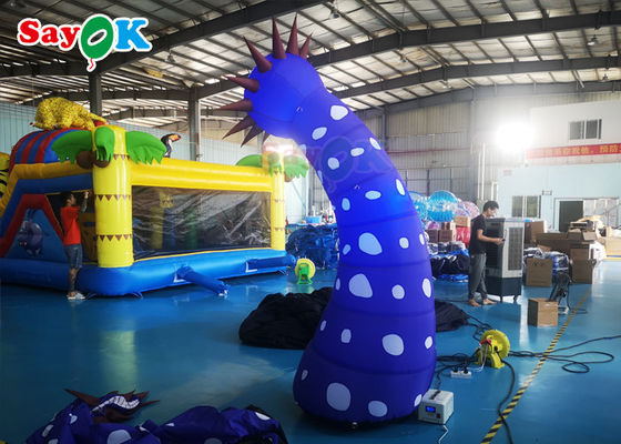 Taman 190T 4m Inflatable Lighting Dekorasi LED Dazzling Blow Up Flower