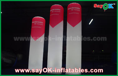 Tahap Bar Inflatable Pencahayaan Dekorasi Pillar Dengan Logo Dicetak Remote Control