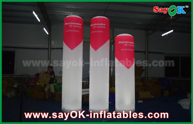 Tahap Bar Inflatable Pencahayaan Dekorasi Pillar Dengan Logo Dicetak Remote Control