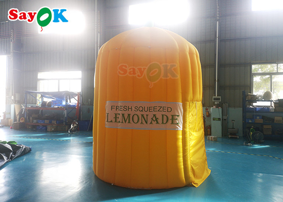 Tenda Kerja Inflatable Tenda Luar Ruangan Inflatable Lemonade Stand Advertising Dengan Blower