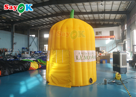 Tenda Kerja Inflatable Tenda Luar Ruangan Inflatable Lemonade Stand Advertising Dengan Blower