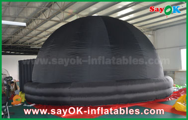 6m Planetarium karet hitam Dome proyeksi layar tenda dengan cetak Logo
