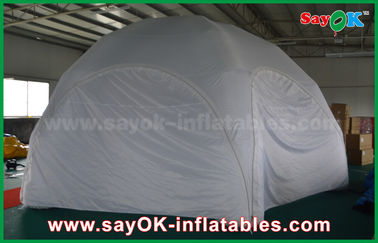 Tenda Halaman Tiup Tenda Udara Tiup Tahan Air Putih Tenda Kubah Tiup PVC Disesuaikan Untuk Acara