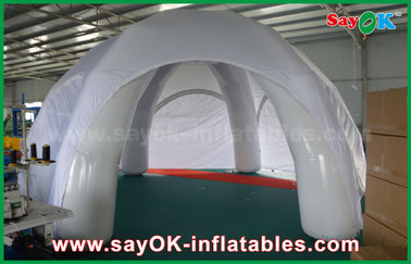 Tenda Halaman Tiup Tenda Udara Tiup Tahan Air Putih Tenda Kubah Tiup PVC Disesuaikan Untuk Acara