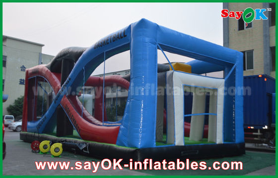 Permainan Bola Basket Tiup Tahan Lama Putih / Biru Permainan Olahraga Tiup Sepak Bola Lapangan Tinju Untuk Anak-Anak