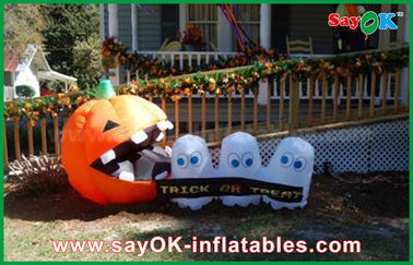 Lucu Inflatable Disesuaikan Halloween Dekorasi Multicolor Dengan Lampu LED