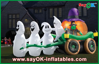 6m Oxford Cloth Inflatable Liburan Dekorasi Halloween Kereta For Fun ROHS