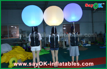 1m DIA pencahayaan tiup balon dekorasi dengan cahaya warna LED mengubah