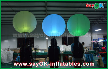 1m DIA pencahayaan tiup balon dekorasi dengan cahaya warna LED mengubah