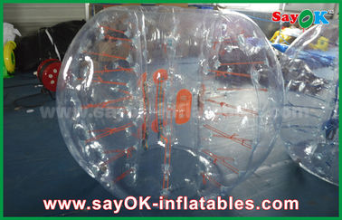 Bola Penghancur Inflatable Game Dewasa 1.5m DIA Inflatable Zorb Ball, Transparan Gelembung Manusia Sepak Bola TPU / PVC