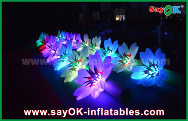 Pernikahan Romantis Inflatable Led Bunga Rantai, terbuka Inflatable Dekorasi
