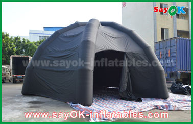 Hitam PVC Inflatable Air Tent / Iklan Dome Spider Tent Dengan Blower