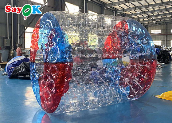 Mainan Air Terapung 0.9mm PVC Tarpaulin Bola Roller Air Inflatable Untuk Kolam Renang Danau