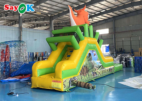Outdoor Inflatable Slide Commercial Inflatable Skateboard Untuk Pencetakan Logo Taman Hiburan