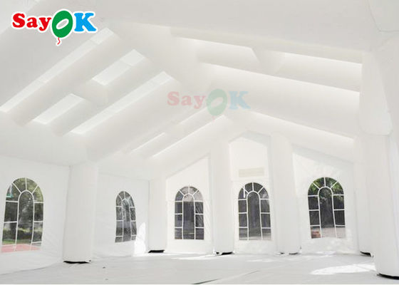 Tenda Rumah Inflatable LED Cube Warna Tenda Pernikahan Inflatable Blow Up Bubble Camping Tent