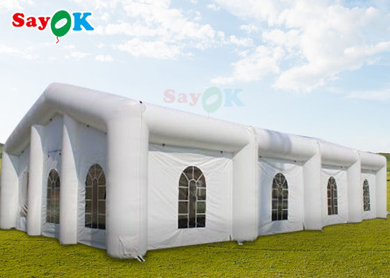 Tenda Rumah Inflatable LED Cube Warna Tenda Pernikahan Inflatable Blow Up Bubble Camping Tent