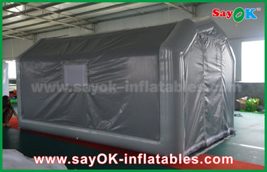 10 x 5 m Abu-abu Kustom Inflatable Produk PVC Inflatable Spray Booth Untuk Penyemprotan Mobil