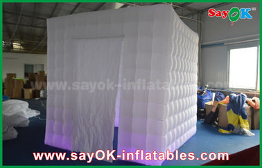 Inflatable Photo Studio Lighting 2.5m 1 Pintu Kabin Tiup Photobooth Photo Booth Tenda Dengan Tirai Velcro