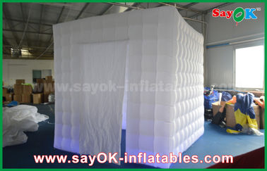 Inflatable Photo Studio Lighting 2.5m 1 Pintu Kabin Tiup Photobooth Photo Booth Tenda Dengan Tirai Velcro