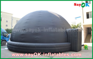 Black Blow Up Inflatable Ponsel Planetarium Dome Proyeksi Tenda Dengan Air Blower