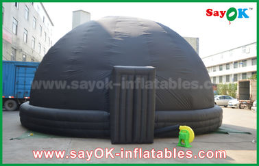 Black Blow Up Inflatable Ponsel Planetarium Dome Proyeksi Tenda Dengan Air Blower