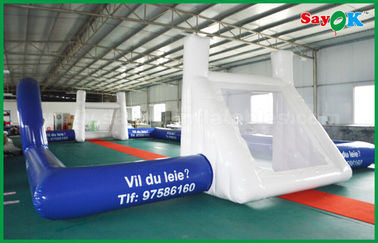 Permainan Sepak Bola Tiup PVC Waterproof Football Berbentuk Lapangan Kolam Renang Tiup Untuk Standar CE Luar Ruangan