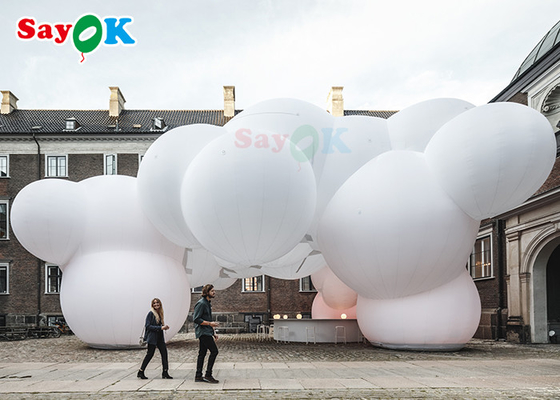 Balon Berbentuk Awan Kustom PVC Acara Dengan Pencetakan Digital Dua Sisi