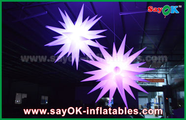 Giant 1.5m LED Star Balloon Inflatable Lighting Dekorasi Untuk Pub / Bar