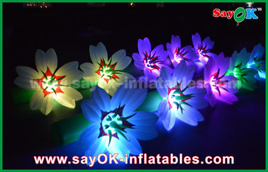 5m putih panjang tanah nilon kain LED bunga rantai tiup lampu dekorasi