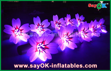 5m putih panjang tanah nilon kain LED bunga rantai tiup lampu dekorasi