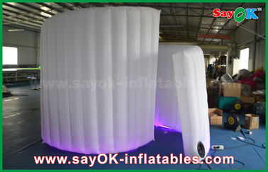 Party Photo Booth 210D Oxford Fabric Inflatable White Spiral Wall Untuk Tenda Photo Booth Garansi 1 Tahun