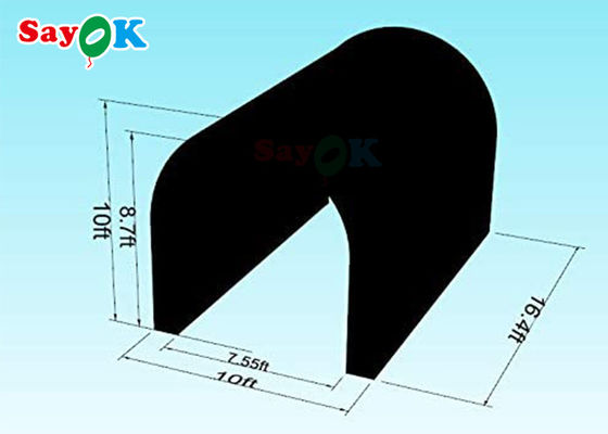 Tenda Terbakar Berwarna Hitam Tenda Terbakar Berfungsi Berbagai Untuk Pameran Kegiatan