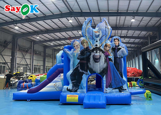 PVC Inflatable Slide Castle Anak-anak Es Dan Salju Gambar Utama Climbing Bandidoplasty